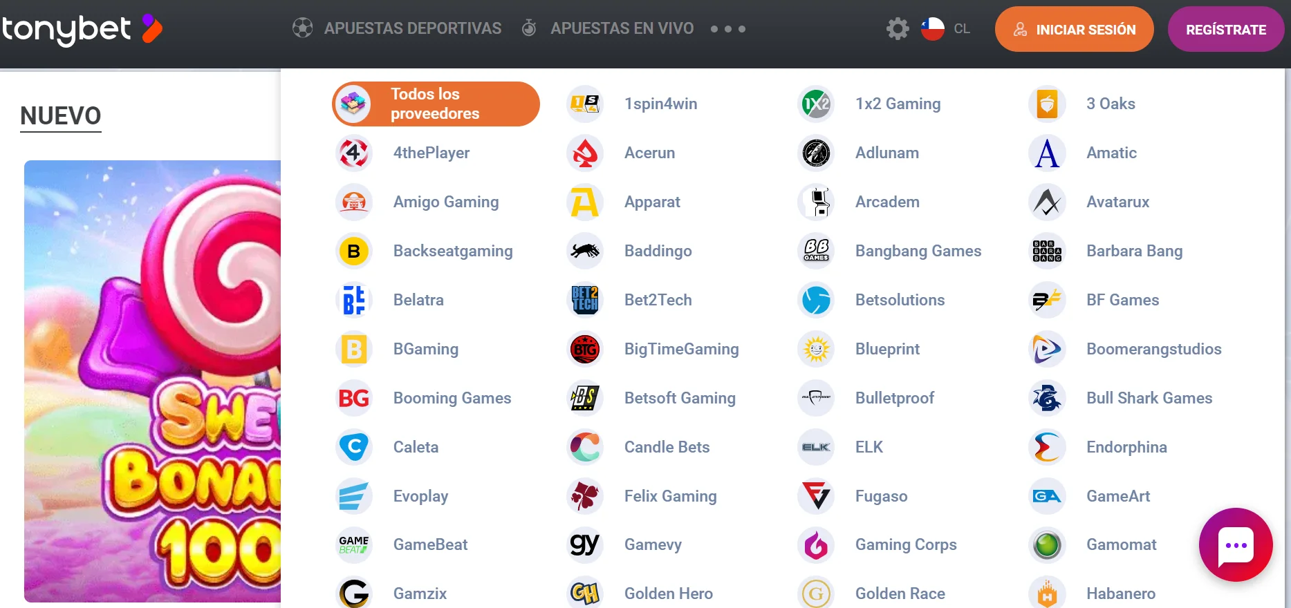 Proveedores de casino online en TonyBet proveedores casinos Chile tonybet