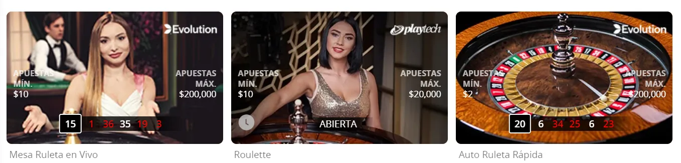 Juega en vivo o en video a la ruleta ruleta en vivo