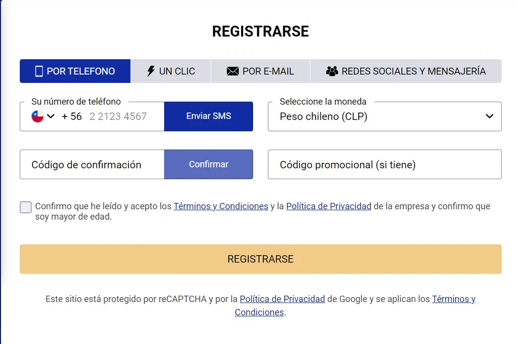Crea una nueva cuenta en SapphireBet registro SapphireBet