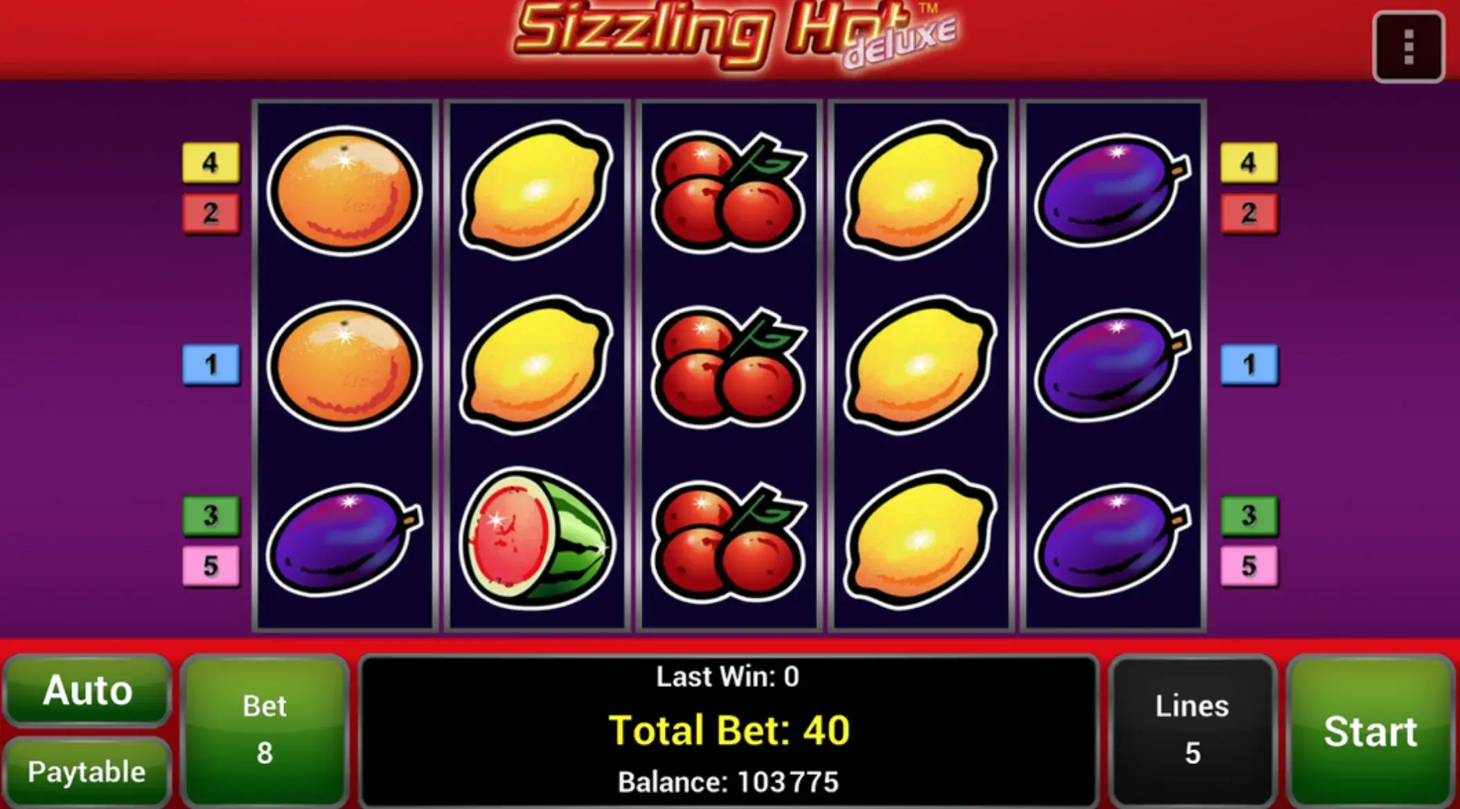 El slot Sizzling Hot Deluxe Sizzling Hot Deluxe
