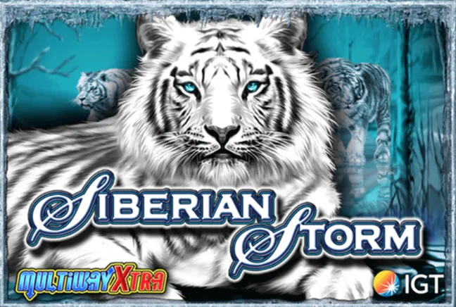 Logotipo del slot Siberian Storm Logotipo Siberian Storm